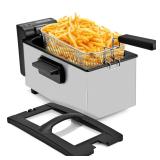 Pukomc 3L Deep Fryer 1500W Silver