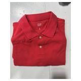 Gap Mens Short Sleeve Polo Shirt Red XL