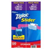 Ziploc Slider Gallon Storage Bags 120ct