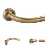 Lwiiom Adjustable Bronze Curtain Rod 28-48