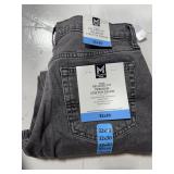 Relaxed Fit Stretch Denim Jeans Grey 32x30