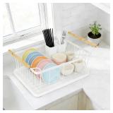 Fvellix Dish Drying Rack White Small