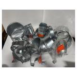 Mixed Lot Of HVAC Ducting And Mounting Hardware