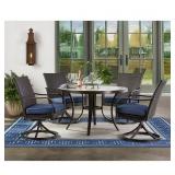 Heritage Round Dining Set with Sunbrella Fabric
