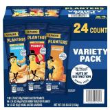 Planters Peanuts  Cashews Variety Pack 24ct