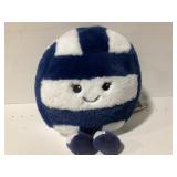 Blue and White Volleyball Character Plush Pillow