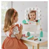 Mid-Century Modern Kids Tabletop LED Vanity Mirror