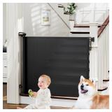 Probebi Retractable Baby Gate 54 x 34 Black