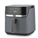 Tru 6-Quart Digital Air Fryer Matte Gray