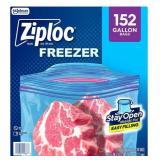 Ziploc Gallon Freezer Storage Bags 152ct