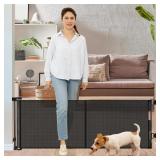 Borthmiu 24 x 55 Retractable Mesh Baby Gate