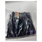 Levis 505 Regular Fit Jeans Black Mens 36x29