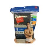 Hanes Briefs Mens Tagless Flex Waist L 8pk