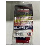 Valley Forge U.S. Patriotic Garland 8x12 Flags
