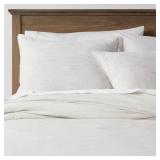 Threshold Space Dyed Cotton Linen King Duvet Set