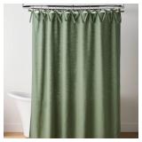 Hearth Hand Ribbon Tie Shower Curtain Green