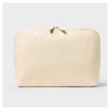 Sonia Kashuk Fold-Open Dome Makeup Bag Cream