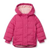 Amazon Essentials Girls Hooded Puffer Coat Large