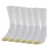 Goldtoe Cotton Crew Athletic Socks Large 6pk
