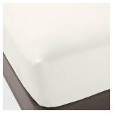 Threshold 400 Thread Count Fitted Sheet Full Cream