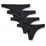 Amazon Essentials Thong Panty Black Medium 4pk