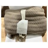 Threshold Studio McGee Knit Throw 50x60 Beige