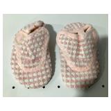 Pink and White Textured Slip-On Baby Shoes Toddler
