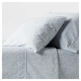 Threshold Organic Percale King Sheet Set Blue