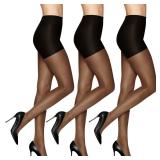 Leggs Sheer Energy Support Tights Size Q 3pk