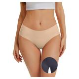 Ovruns Seamless Invisible Briefs Women Medium Nude