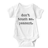 Listery Dont Touch Me Bodysuit White 6 Months