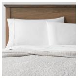 Threshold Paisley Stitch Quilt TwinTwin XL Gray