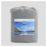Calm Gauze Sheet Set Stone Gray King