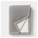 Threshold Chenille Knit Throw Blanket 60x50 Gray