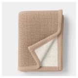Threshold Chenille Knit Throw Blanket 50x60 Tan