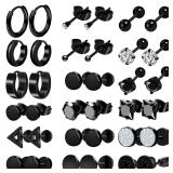 Onesing Black Stainless Steel Earring Set