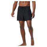 Amazon Essentials Mens Swim Trunk Black Medium