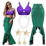 Jiuguva Mermaid Costume Accessory Set Large