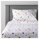 Pillowfort Space Print Queen Sheet Set 4pc