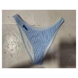 Wild Fable Blue Striped High Leg Bikini Bottom