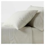 Threshold Organic Percale Sheet Set Queen Sage