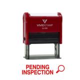 Vivid Stamp Q-300 Pending Inspection Rubber Stamp