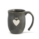 Demdaco Warm Heart Dad Coffee Mug Gray 16 oz