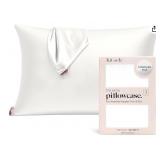 Kitsch Satin Queen Pillowcase Ivory