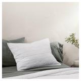 Casaluna Linen Blend King Pillow Sham White