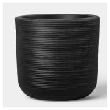 Threshold Fluted Outdoor Planter Black 8