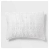 Threshold Tencel Quilt Sham King White 89209073
