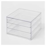 Brightroom 87646826 3-Drawer Acrylic Storage Bin