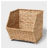 Braided Seagrass Open Front Crate