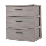 Brightroom RC-60172037 3-Drawer Storage Tower Gray